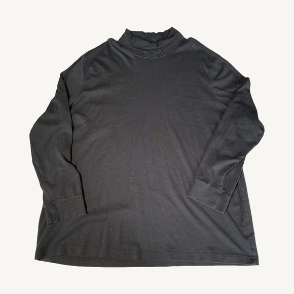 Denver Hayes Classic Fit Black Long Sleeve Turtle Neck Size Extra Large - Picture 1 of 7